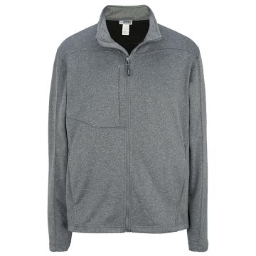 GREY HEATHER WITH BLACK FLEECE